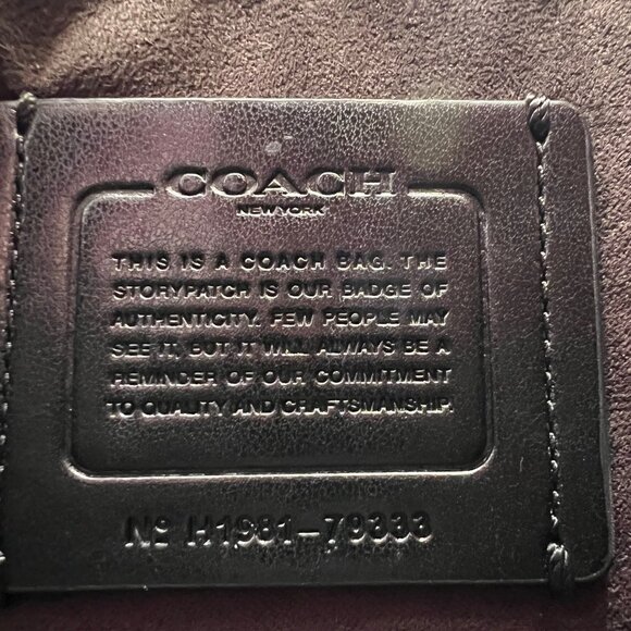 RARE Coach Oxblood Leather Suede Tabby 26 Pave Gem / Crystals - Picture 12 of 16